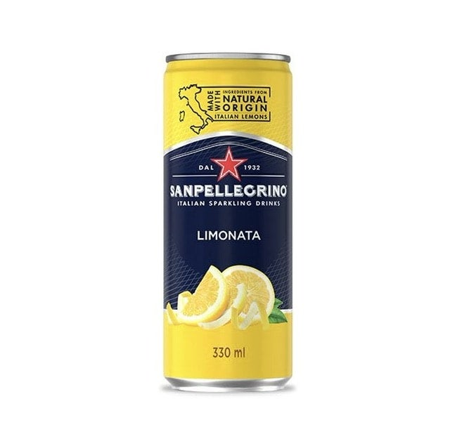 San Pellegrino Sparkling Fruit Beverage Limonata 330 Ml 6 Cans